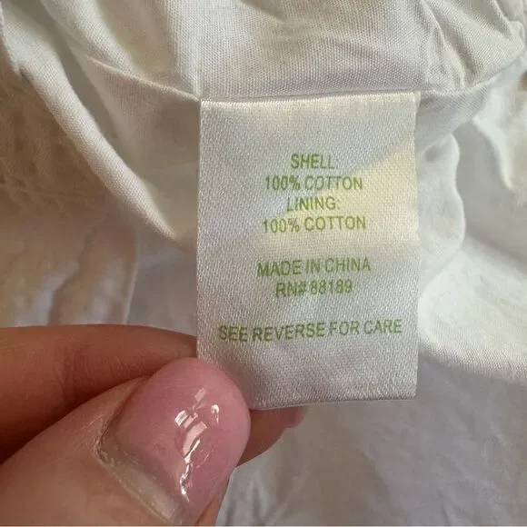 Lilly Pulitzer Strapless Franco Dress Textured White Women’s 10 Bridal Shower - Picture 9 of 10